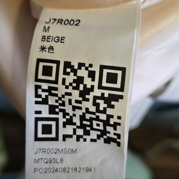 Beige Double Breasted Cropped Trench Jacket Women Size M EUC (983) - Picture 8 of 9